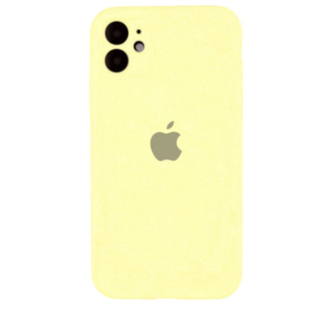 Чохол Silicone Case Full Camera для iPhone 11 Pastel yellow